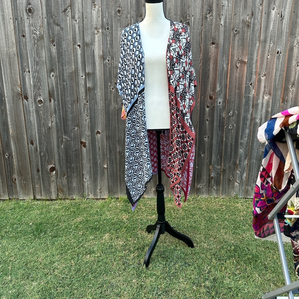Anthropologie Printed Patchwork Duster Kimono - Picture 9 of 9